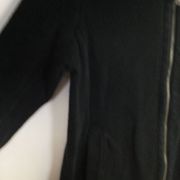 Eileen Fisher Women's High-Collar Jacket Full Zip Cotton Black Size XS - Picture 4 of 13